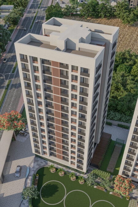 Top View - SHIVEN GARNET  - Residential - Designroot - Best architect company in surat