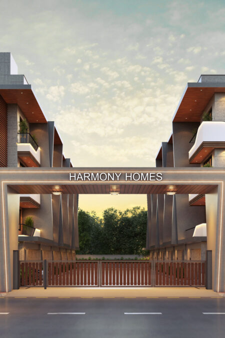 Gate View - HARMONY HOMES  - Row Houses - Designroot - Best architect company in surat