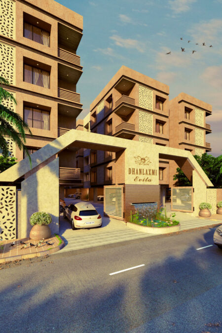 Gate View - DHANLAXMI EVITA  - Residential - Designroot - Best architect company in surat
