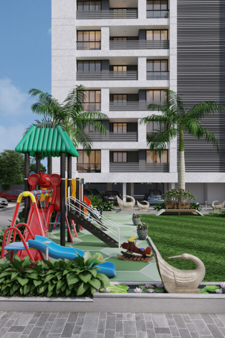 Garden Area - SOHAM PRIDE  - Residential - Designroot - Best architect company in surat