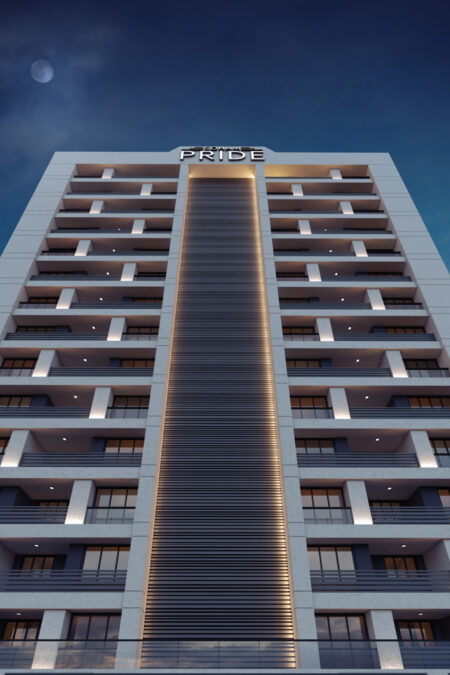 Night View - SOHAM PRIDE  - Residential - Designroot - Best architect company in surat