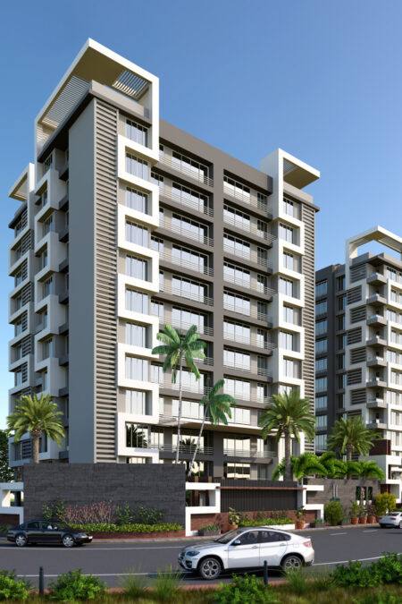Side View - SILICON LUXURIA  - Residential - Designroot - Best architect company in surat