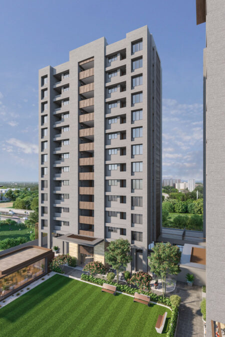 Top View - GREEN PALMS  - Residential - Designroot - Best architect company in surat