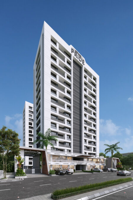 Road View - SOHAM PRIDE  - Residential - Designroot - Best architect company in surat