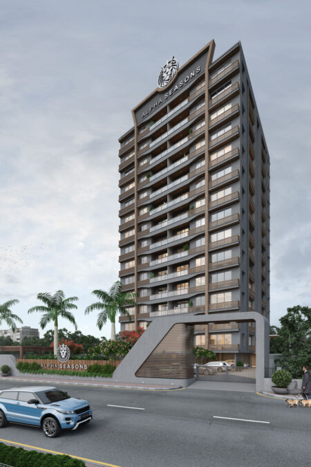 Road View - ALPHA SEASONS  - Residential - Designroot - Best architect company in surat