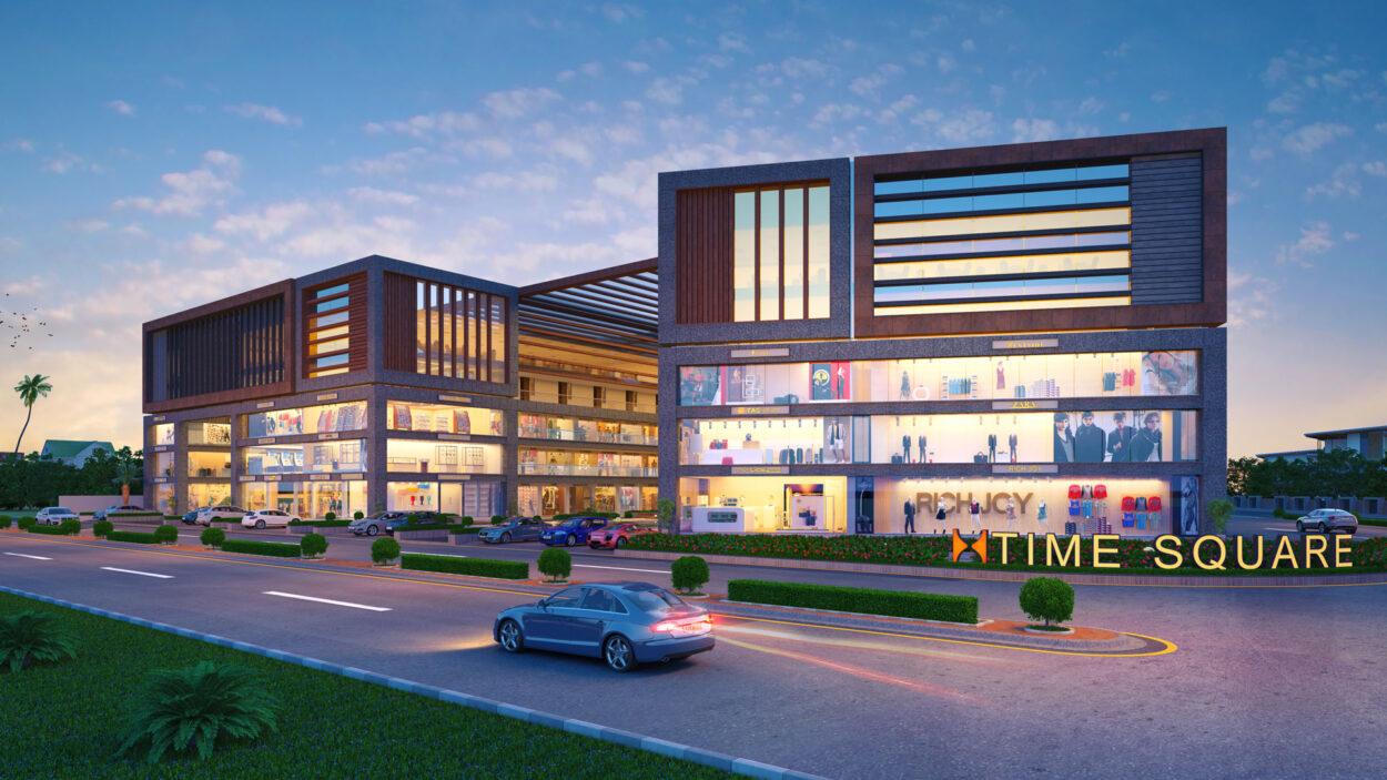 TIME SQUARE  - Commercial - Designroot - Best architect company in surat