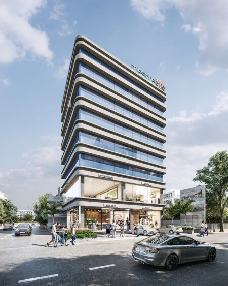 View of the Day - Milestone Elite  - Commercial - Designroot - Best architect company in surat